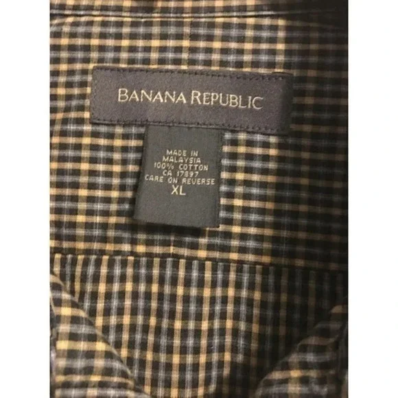 Banana Republic Men's Shirt Long Sleeve Button